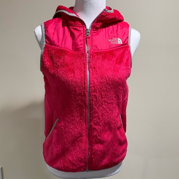 The North Face Other - Girls The North Face Hot Pink Fleece Hooded Vest L